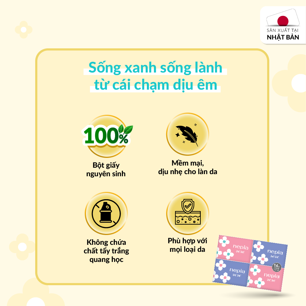 Khăn giấy lụa Nepia Nepi Nepi bỏ túi 03 (1)
